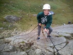 Abseiling on Tryfan Bach