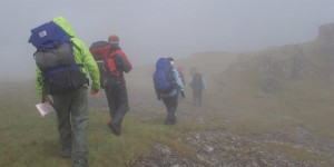 Navigating, Lliwedd, Snowdonia, North Wales