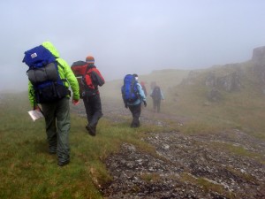 Navigating in poor visibility - Snowdonia North Wales
