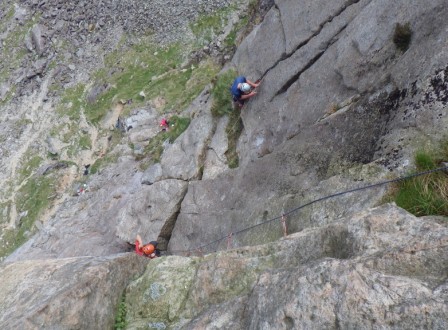 A great hand jam on Lorraine Dinas Mot Snowdonia